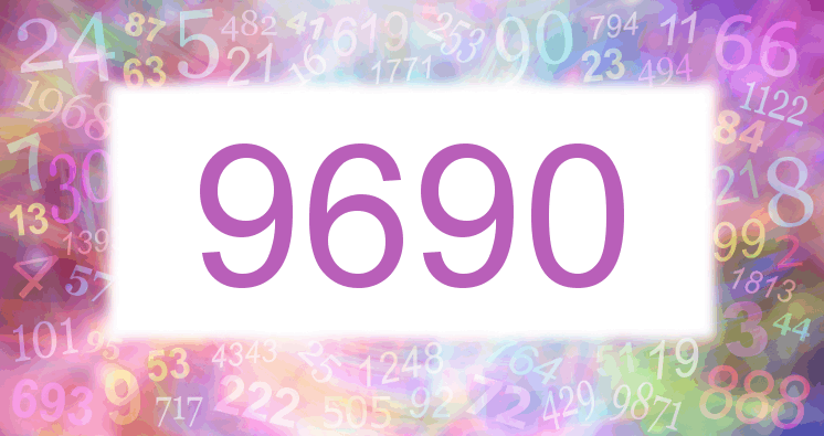 Träume mit einer Nummer 9690 rosa Bild