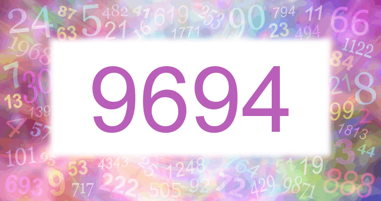 Träume mit einer Nummer 9694 rosa Bild