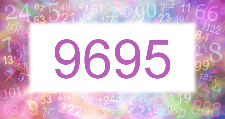 Träume mit einer Nummer 9695 rosa Bild