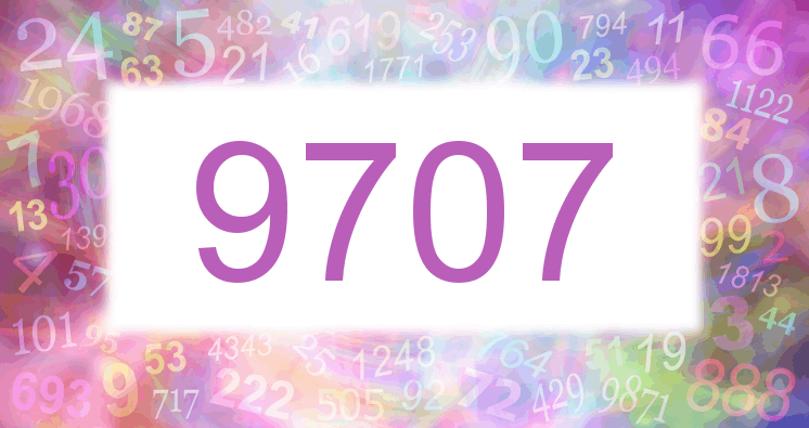Träume mit einer Nummer 9707 rosa Bild
