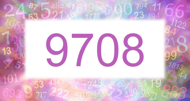 Träume mit einer Nummer 9708 rosa Bild