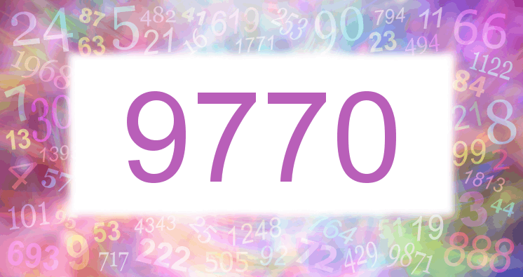 Dreams about number 9770