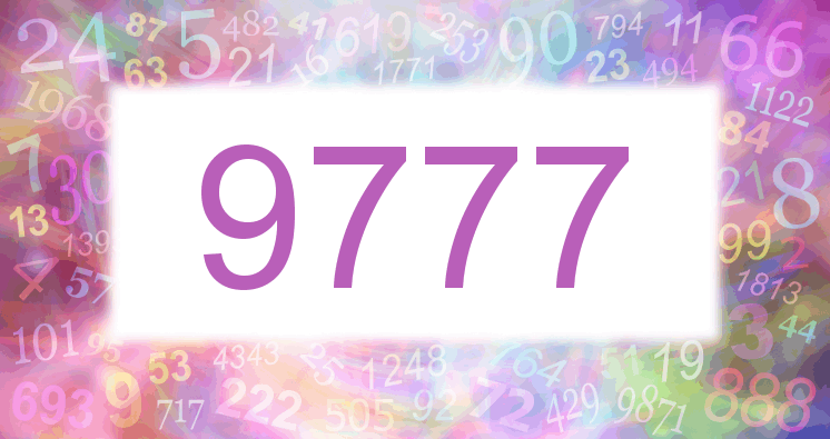 Träume mit einer Nummer 9777 rosa Bild