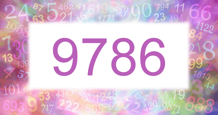 Dreams about number 9786