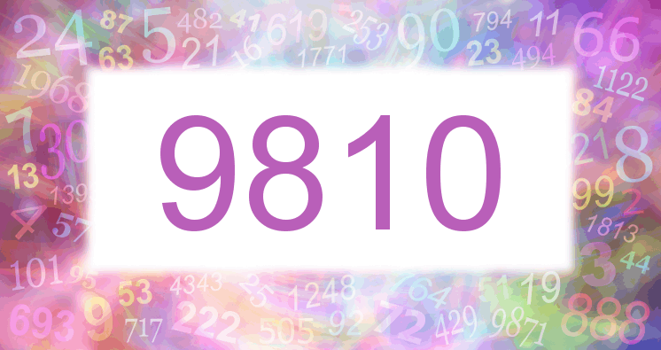 Dreams about number 9810