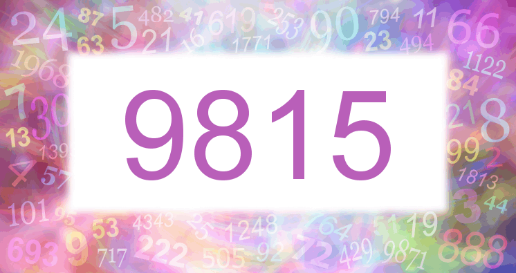Dreams about number 9815
