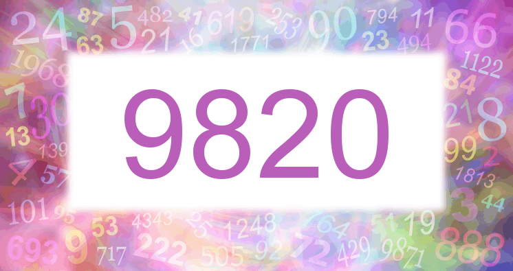 Dreams about number 9820
