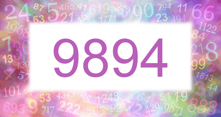 Dreams about number 9894