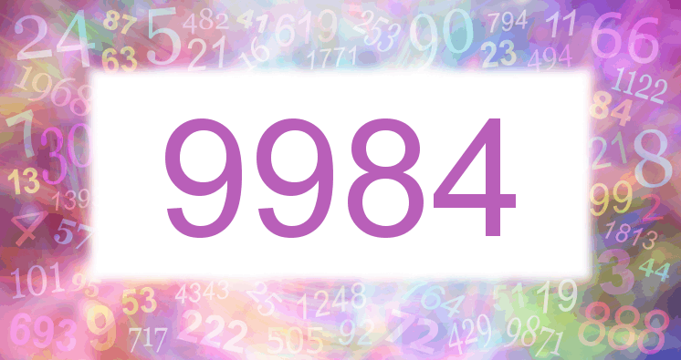 Dreams about number 9984